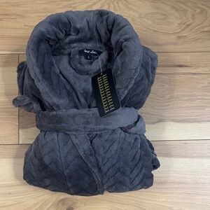 Just Love Charcoal Plush Robe